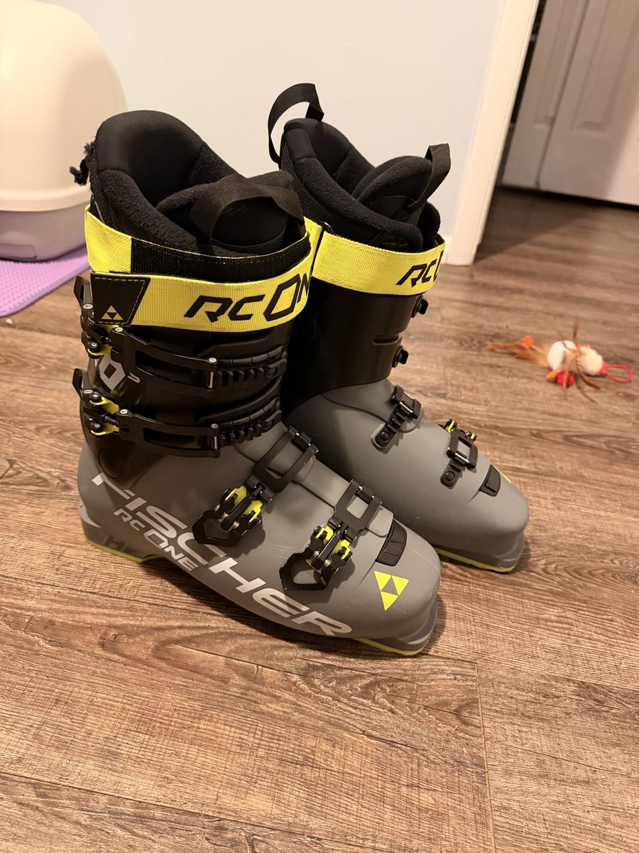 Fischer RC One 110 S Alpine Ski Boots - Mondo 29.5 (US Men's 11.5) - Grey/Black