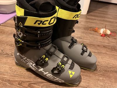 Fischer RC One 110 S Alpine Ski Boots - Mondo 29.5 (US Men's 11.5) - Grey/Black