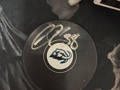 Utah Mammoth Liam O'Brien Autographed Puck