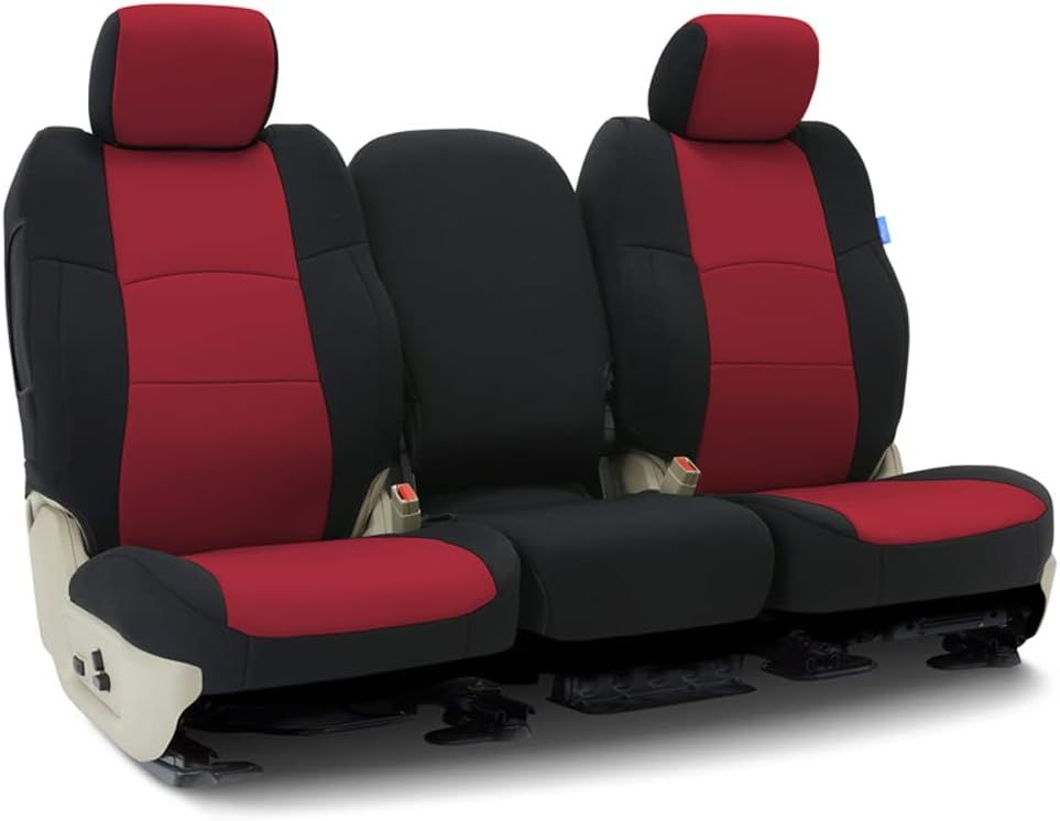 COVERKING SEAT COVER #CSCF2KI9612 FOR KIA 1ST ROW, NEOPRENE RED/BLACK 21-24 K5!