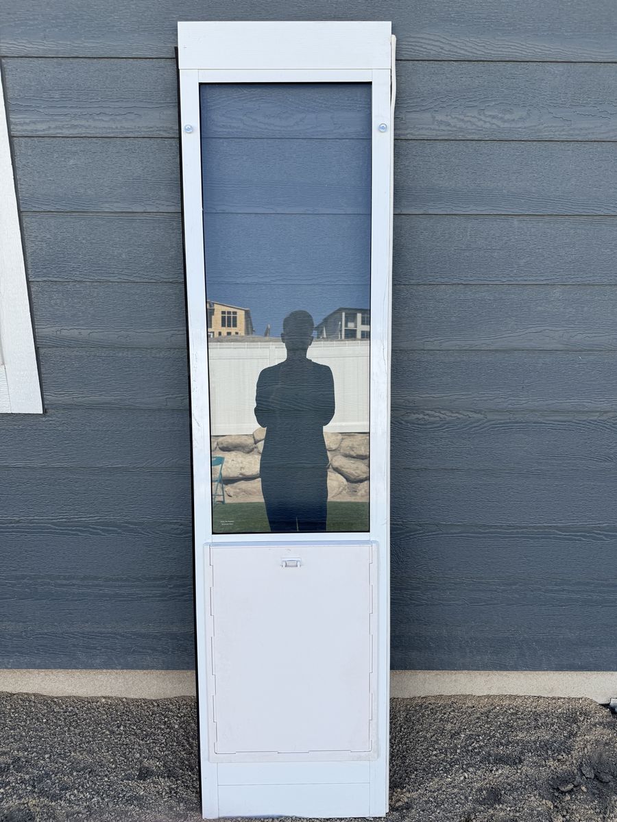 Ideal Pet Products Sliding Glass Pet Door Insert - White Frame 20 inch wide