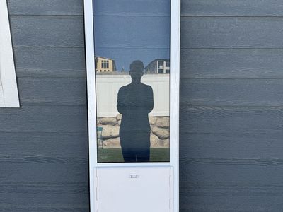 Ideal Pet Products Sliding Glass Pet Door Insert - White Frame 20 inch wide