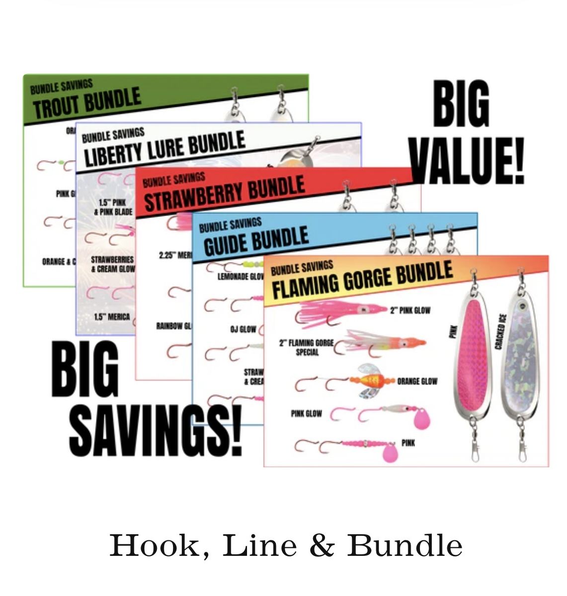 Reel Therapy Tackle Co. Fishing Lure Bundles - Various Sets (Strawberry, Trout, Flaming Gorge)