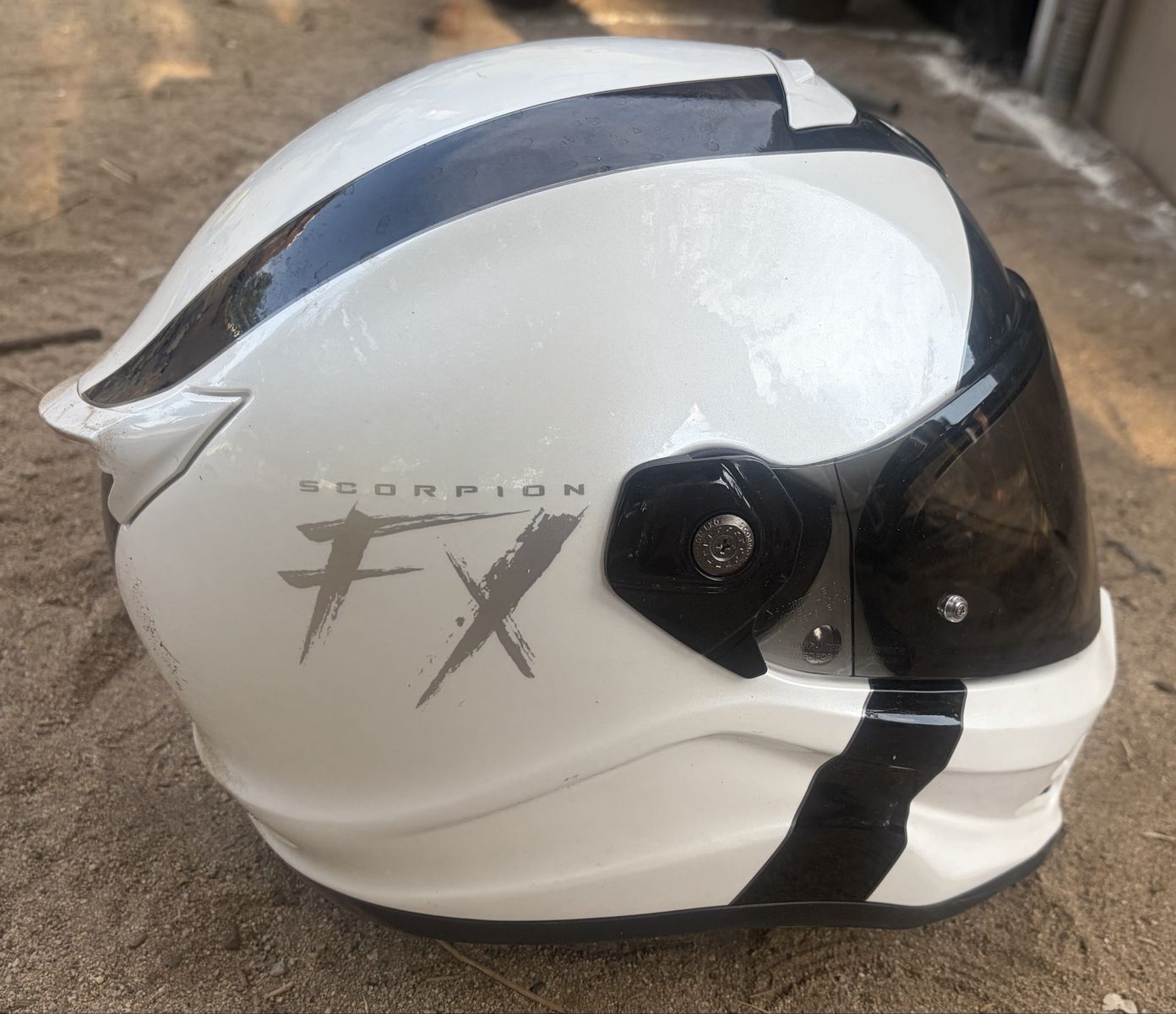 Scorpion Motorcycle Helmet - Medium - White