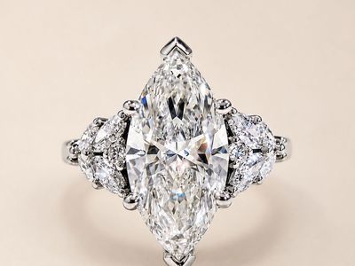 Marquise Cut Lab Grown Diamond Ring.