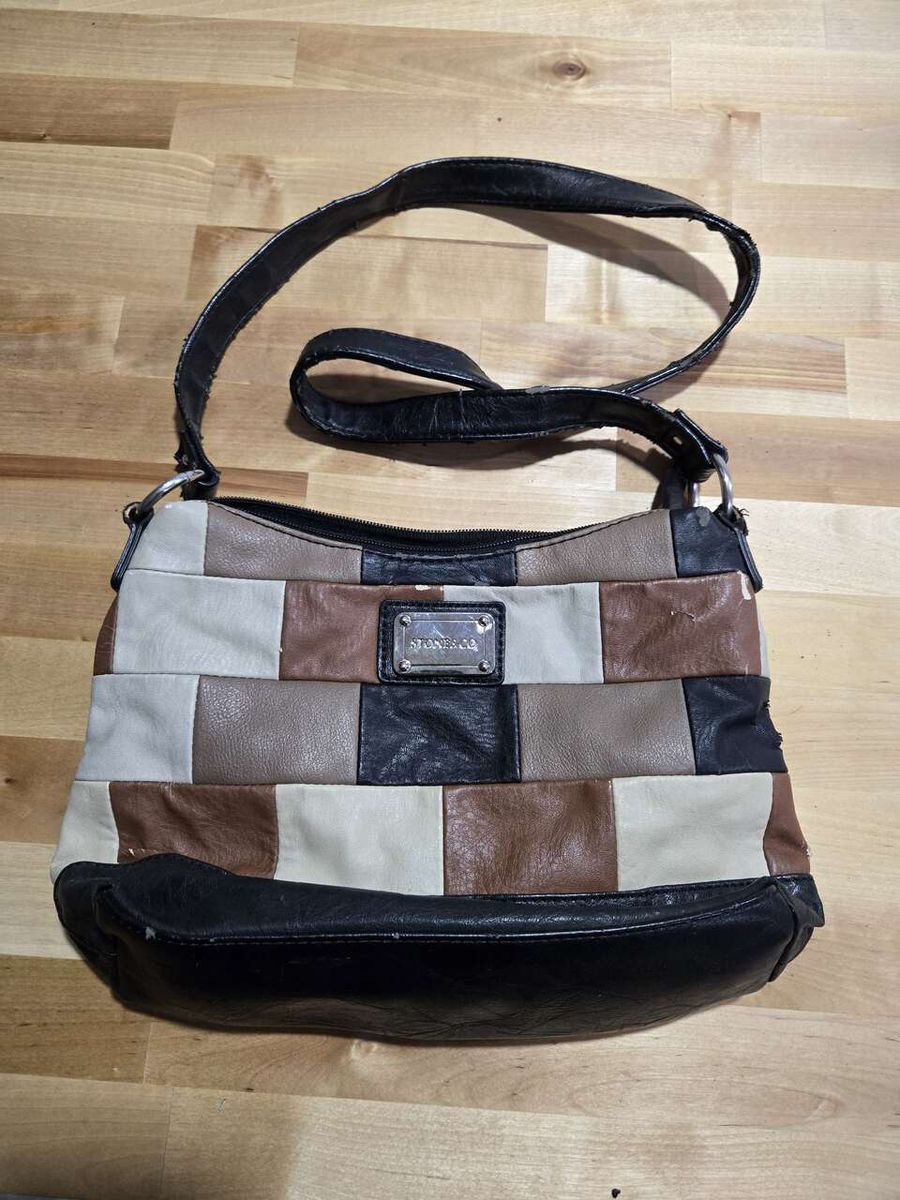 Stone & Co Leather Patchwork Handbag-Section A