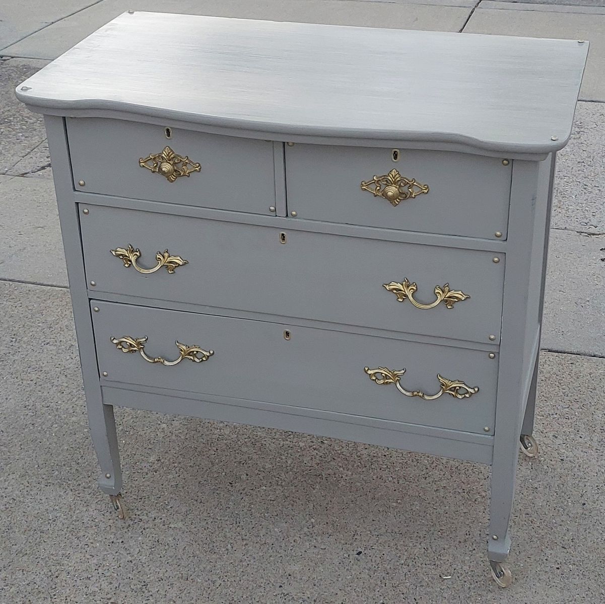 Antique Oak Dresser 4 Drawer