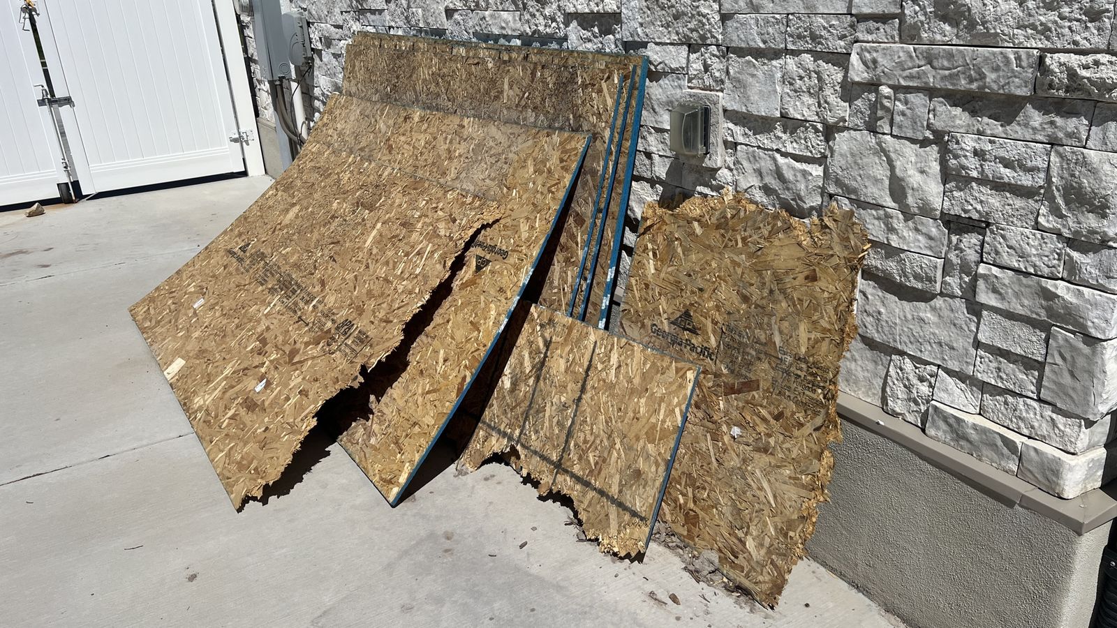 Five ish sheets of 7/16 OSB