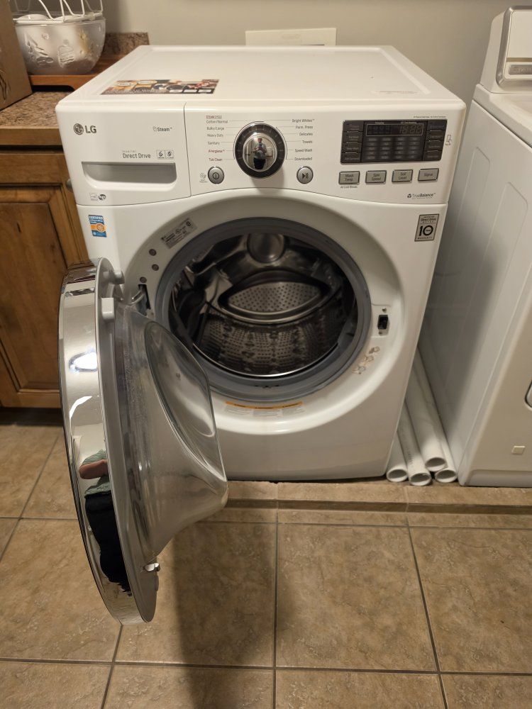Maytag Gas Dryer & LG Direct Drive Washer - White Appliances