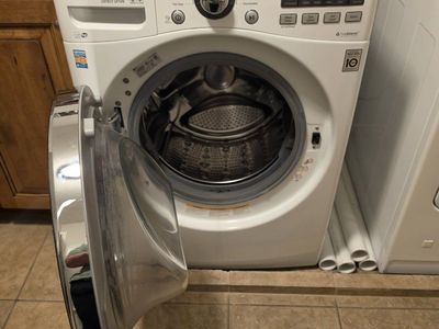Maytag Gas Dryer & LG Direct Drive Washer - White Appliances