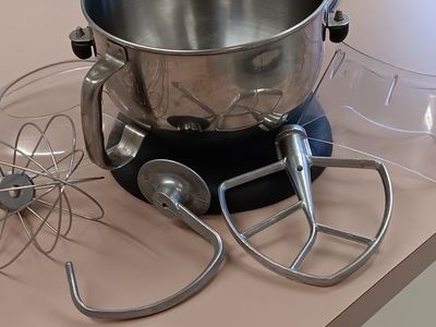 KitchenAid Professional Stand Mixer 6-Quart Bowl-Lift Black with Accessories