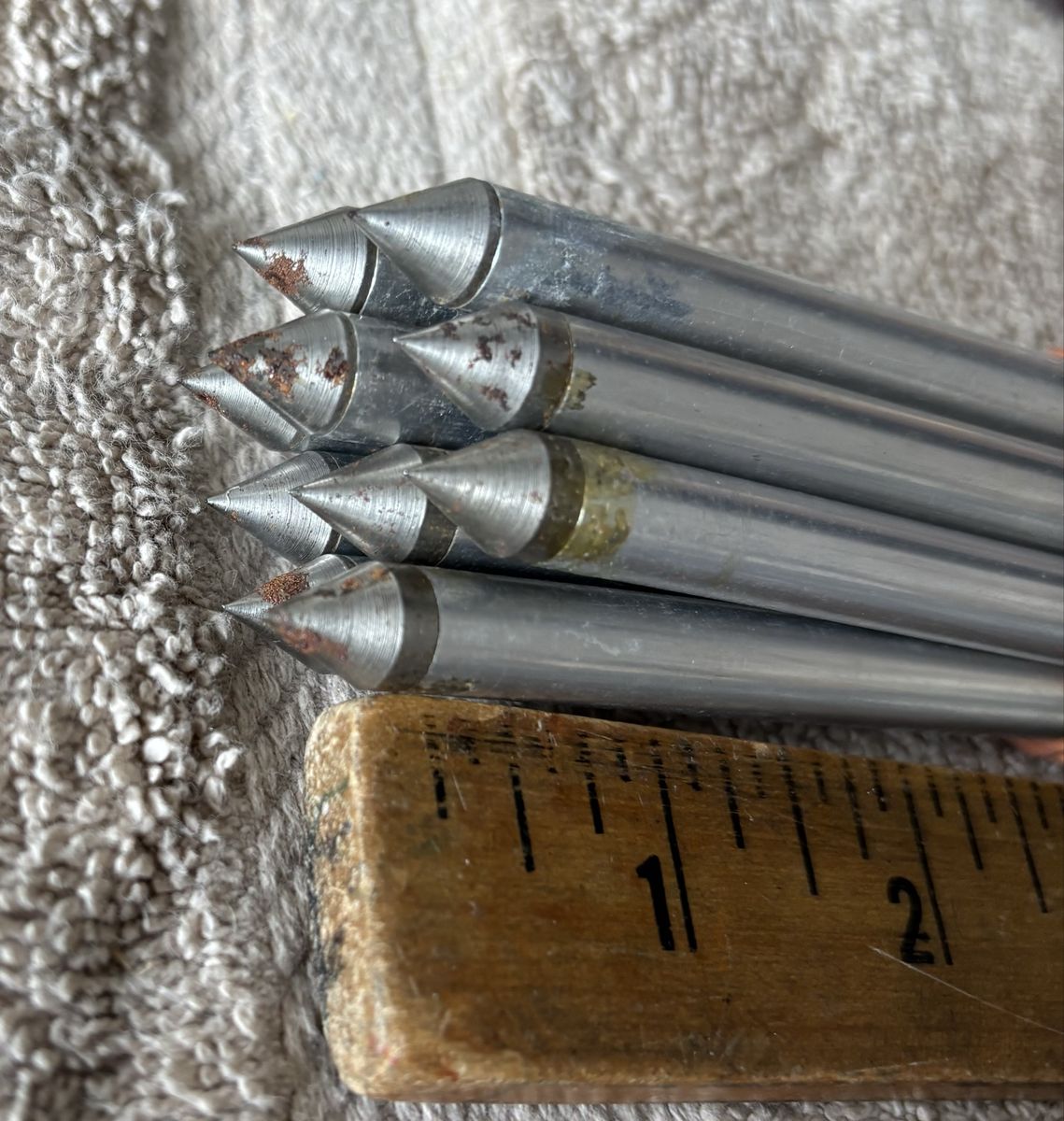 Vintage refurbished Aluminum target arrows