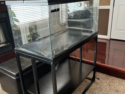 40 Gallon Glass Reptile Tank with Metal Stand