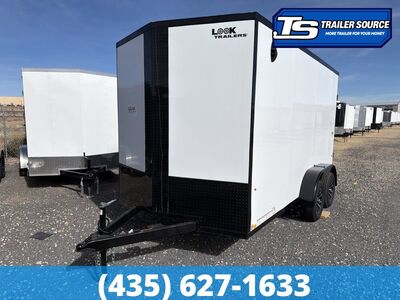 7x14 Look ST DLX Enclosed Cargo Trailer - 7'0" Interior - 7K GVWR - .080 PolyCor, Alloy Wheels, Black Out Package