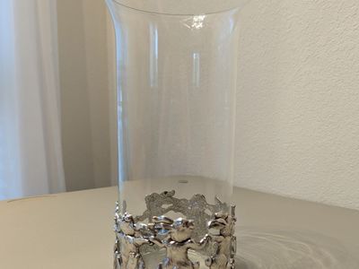 vintage arthur court designs glass bud vase 1995
