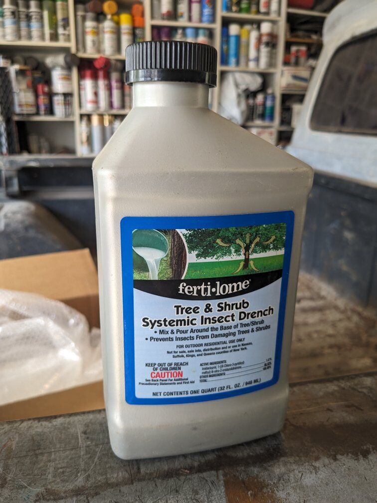 Insecticide systemic tree shrub insect drench