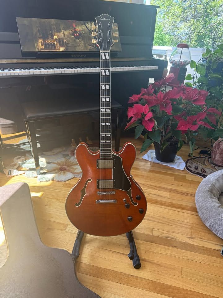 Eastman T59 Vintage Amber Semi-Hollow Body