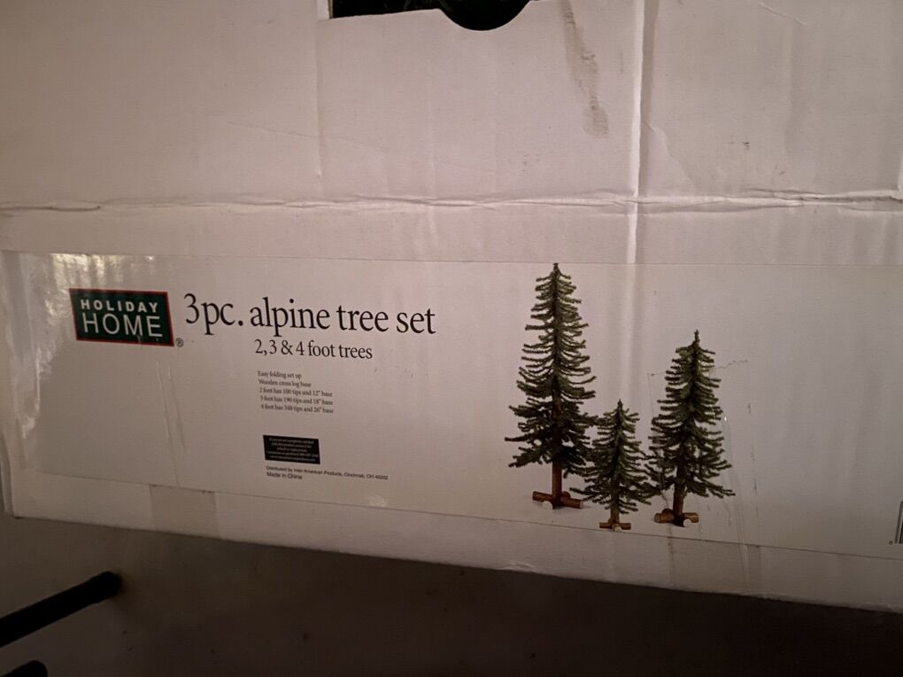 3 Piece Alpine Tree Set