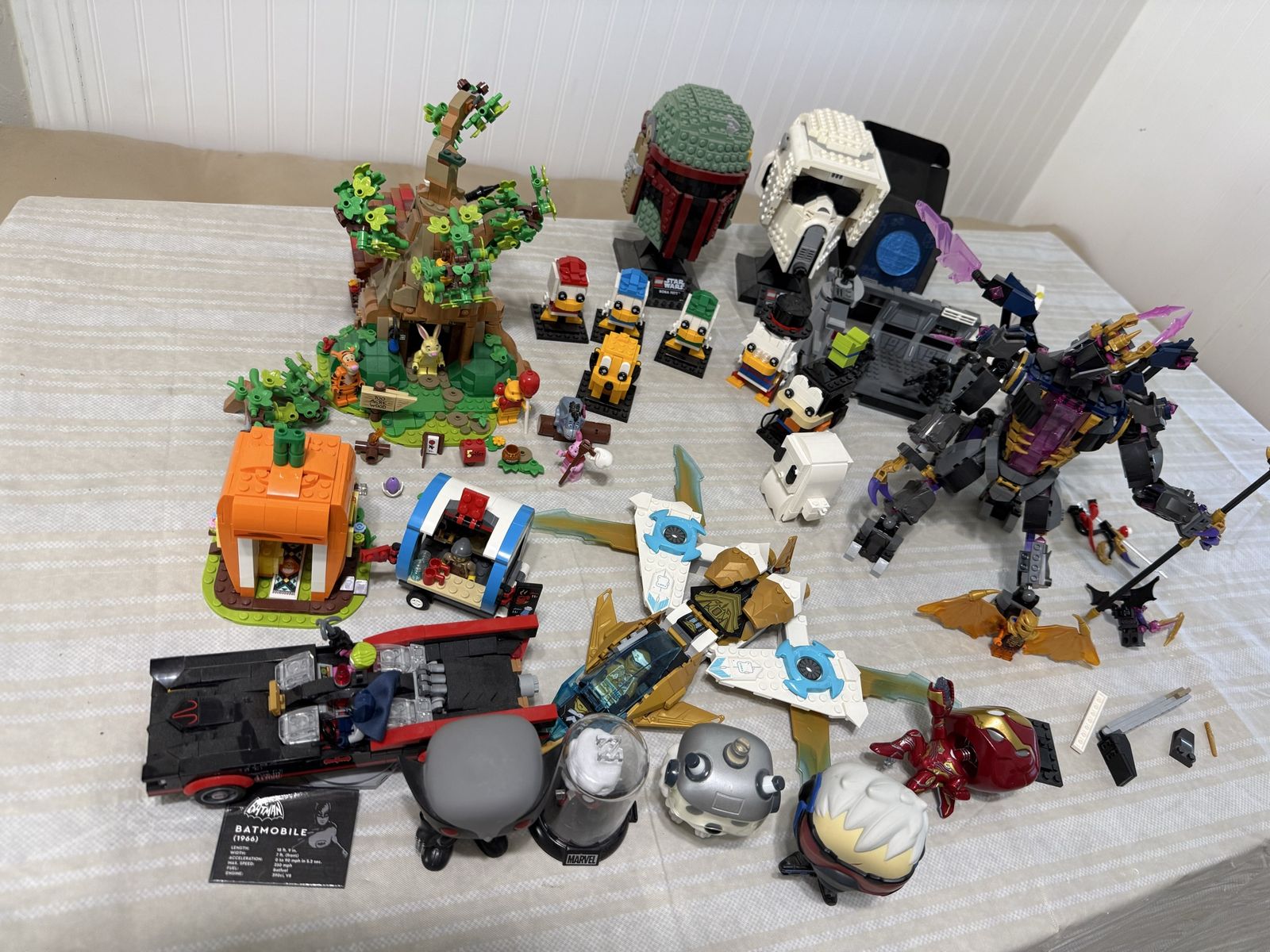 Assorted LEGO Sets Lot Lot Batman Star Wars Marvel Disney Used