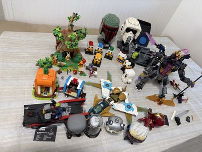 Assorted LEGO Sets Lot Lot Batman Star Wars Marvel Disney Used