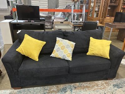 Black Microfiber Couch