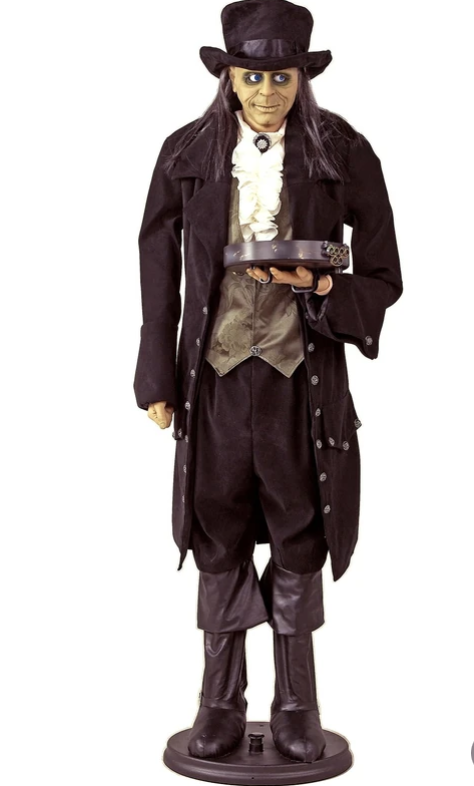 Life Size Edwardian Butler Animated Halloween Decoration