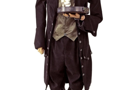 Life Size Edwardian Butler Animated Halloween Decoration