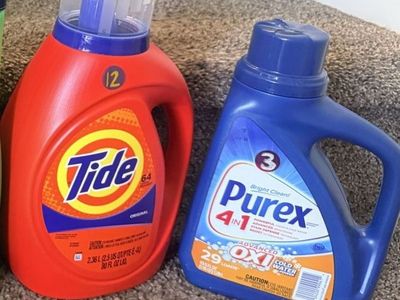 Assorted Laundry Detergent Lot: Tide Simply Oxi, Gain Original, Tide Original, Purex 4-in-1