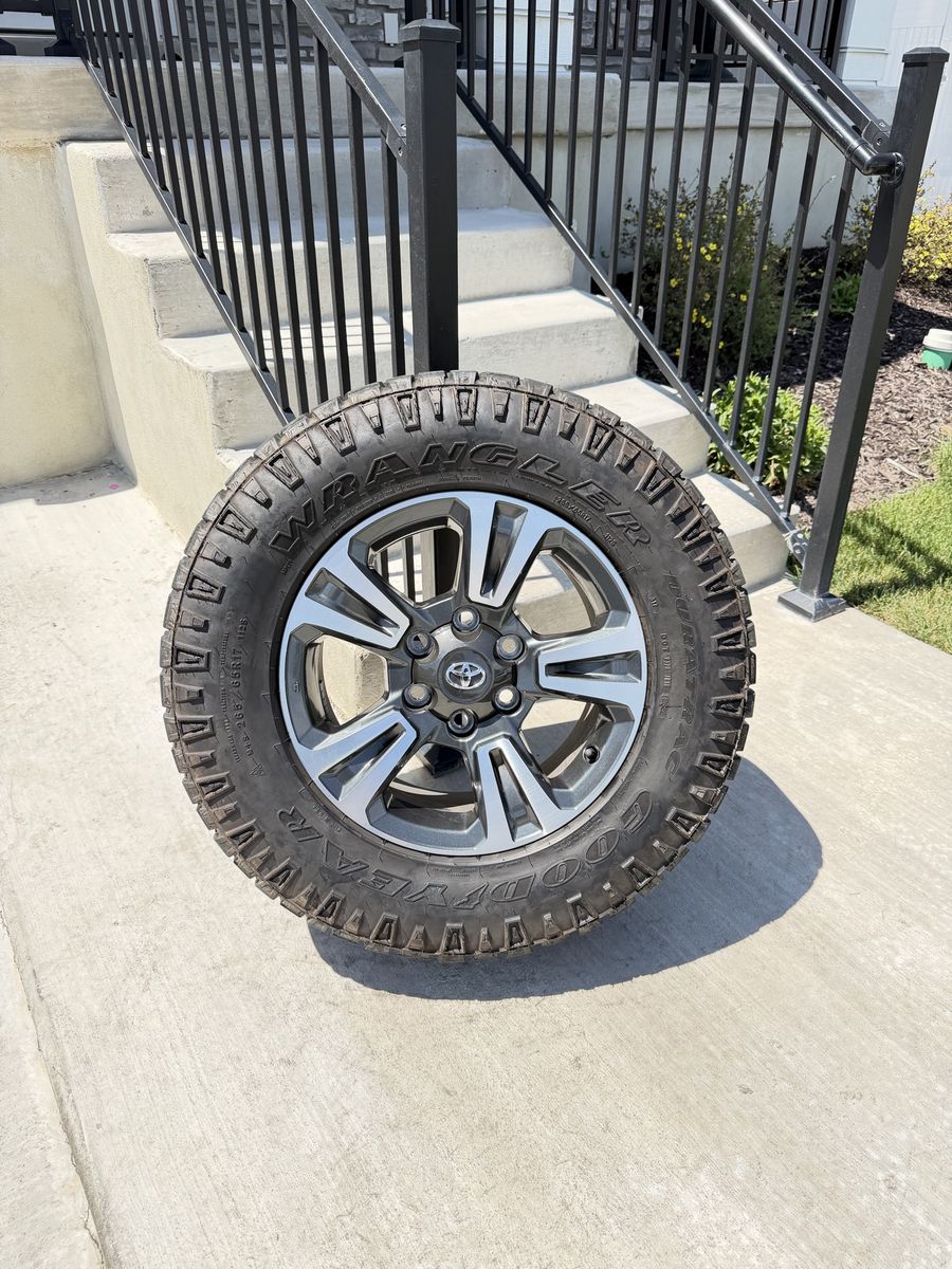 Toyota Tacoma 4Runner Rims and Tires 265/65R17 Goodyear Wrangler