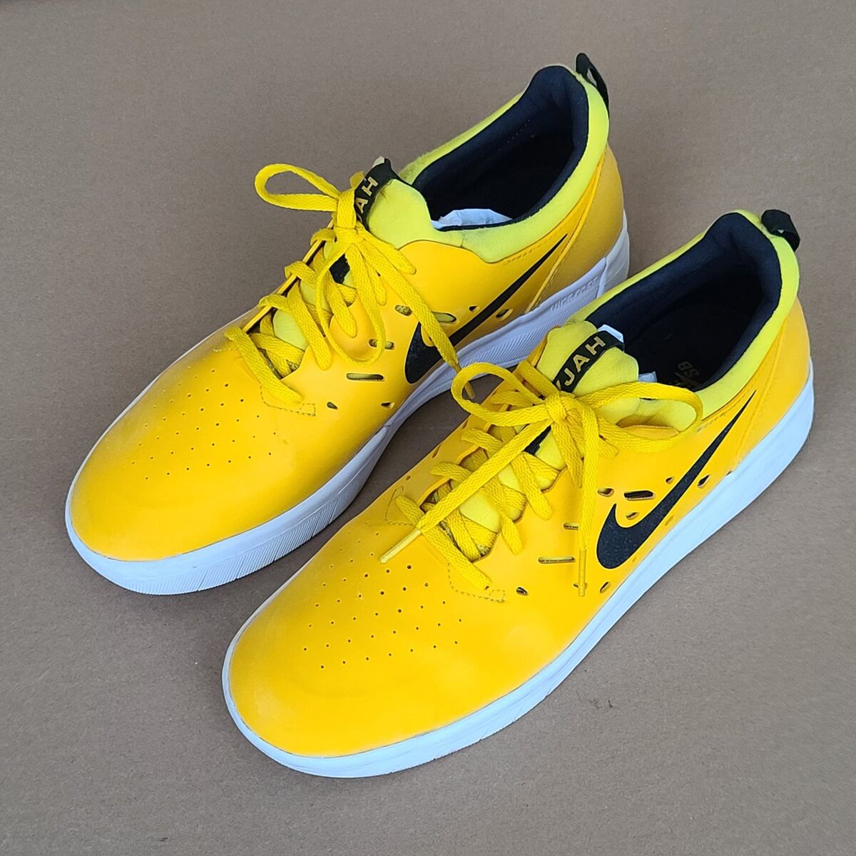 Mens Nike Nyjah SB Amarillo Black Skate Shoes 10.5