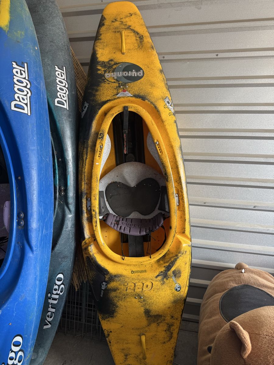 Pyranha Inazone 220 Whitewater Kayak - Yellow, Used Condition