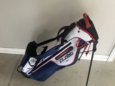 Sun Mountain Cloud Six Golf Bag - White, Blue, Red Stand Bag with Dry Design