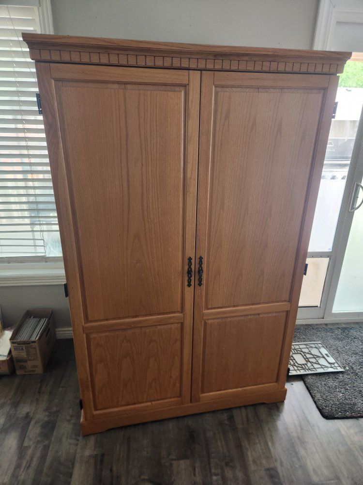 solid wood computer desk