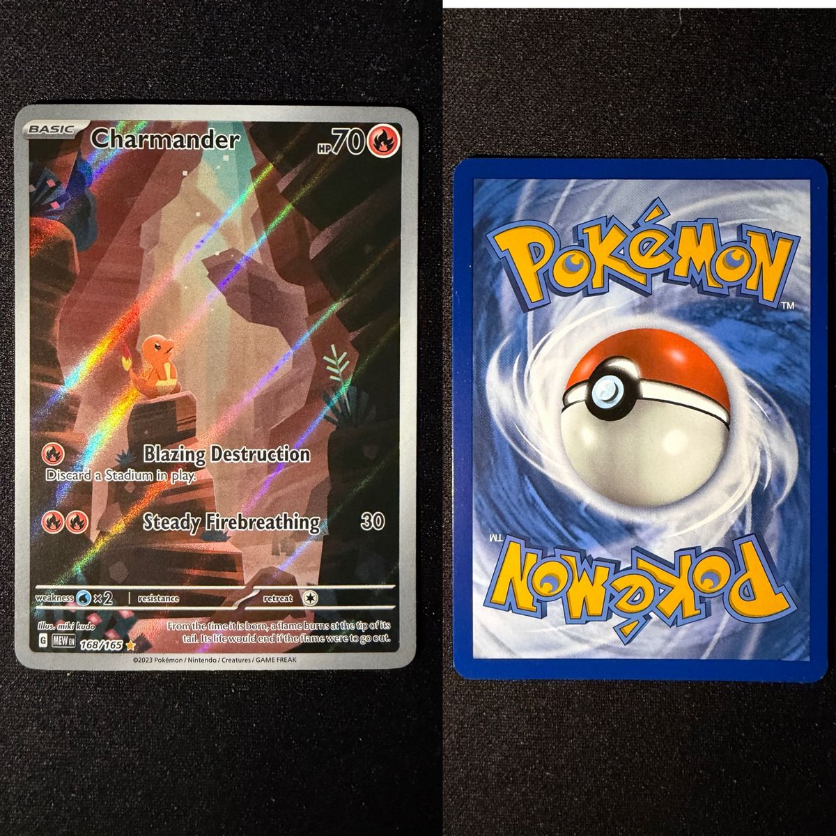 Pokemon 151 IR/SIR Charmander Blastoise