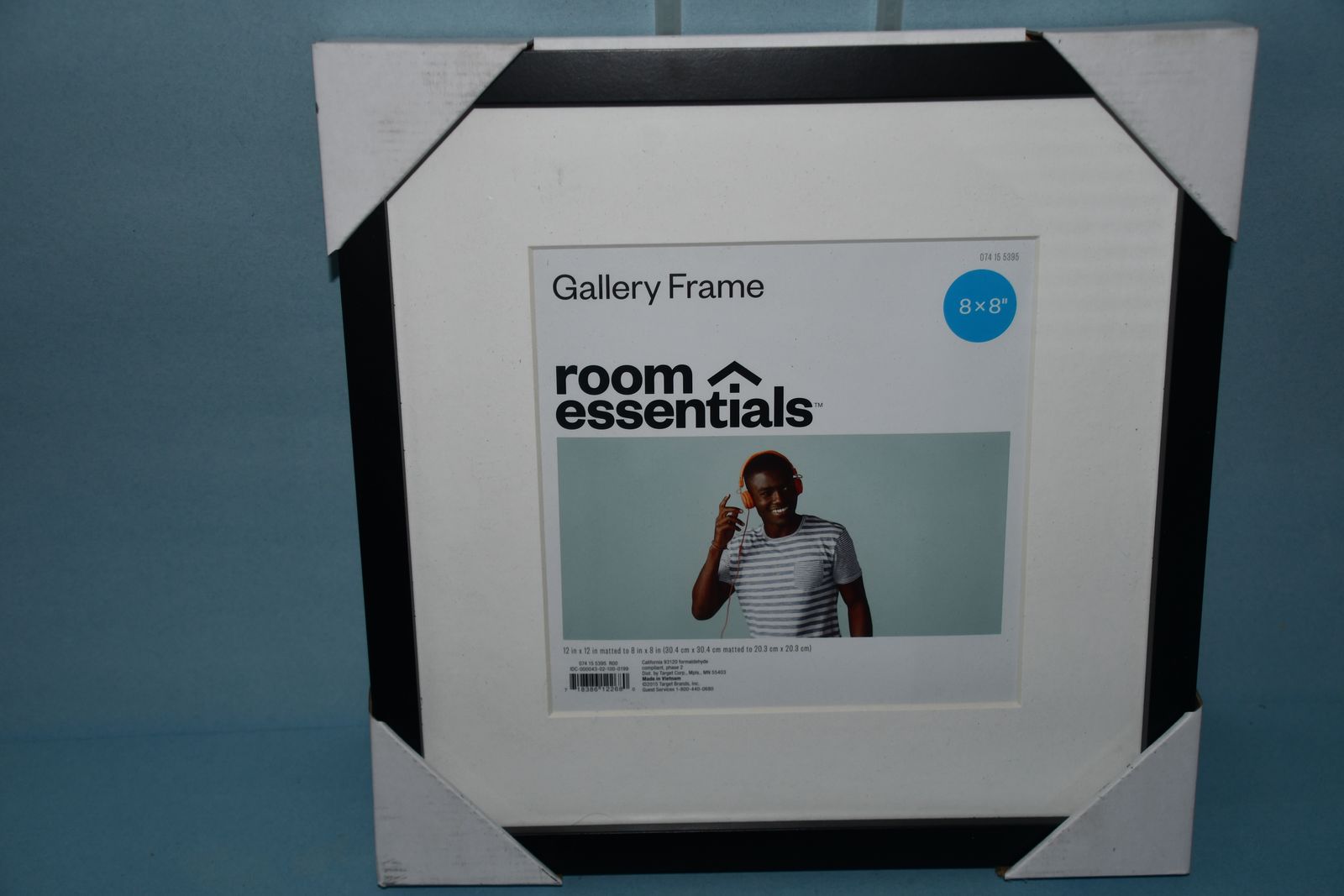 NEW PICTURE FRAME ~ 12" x 12" or  8" x 8" with MAT ~ BLACK FRAME ~ GALLERY FRAME ~ $5