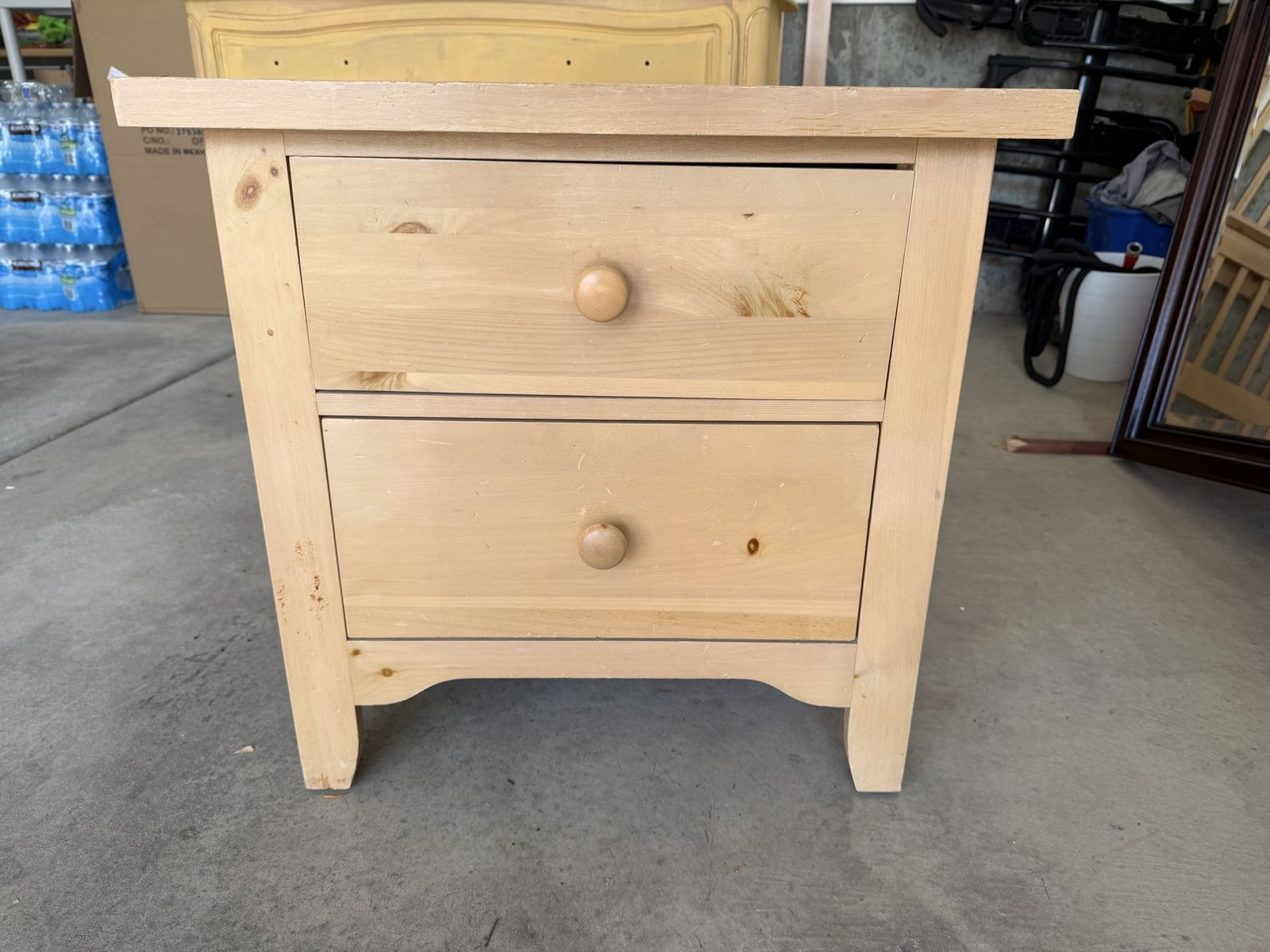 2-Drawer Nightstand Bedside Table (26" W x 17" D x 25" H)