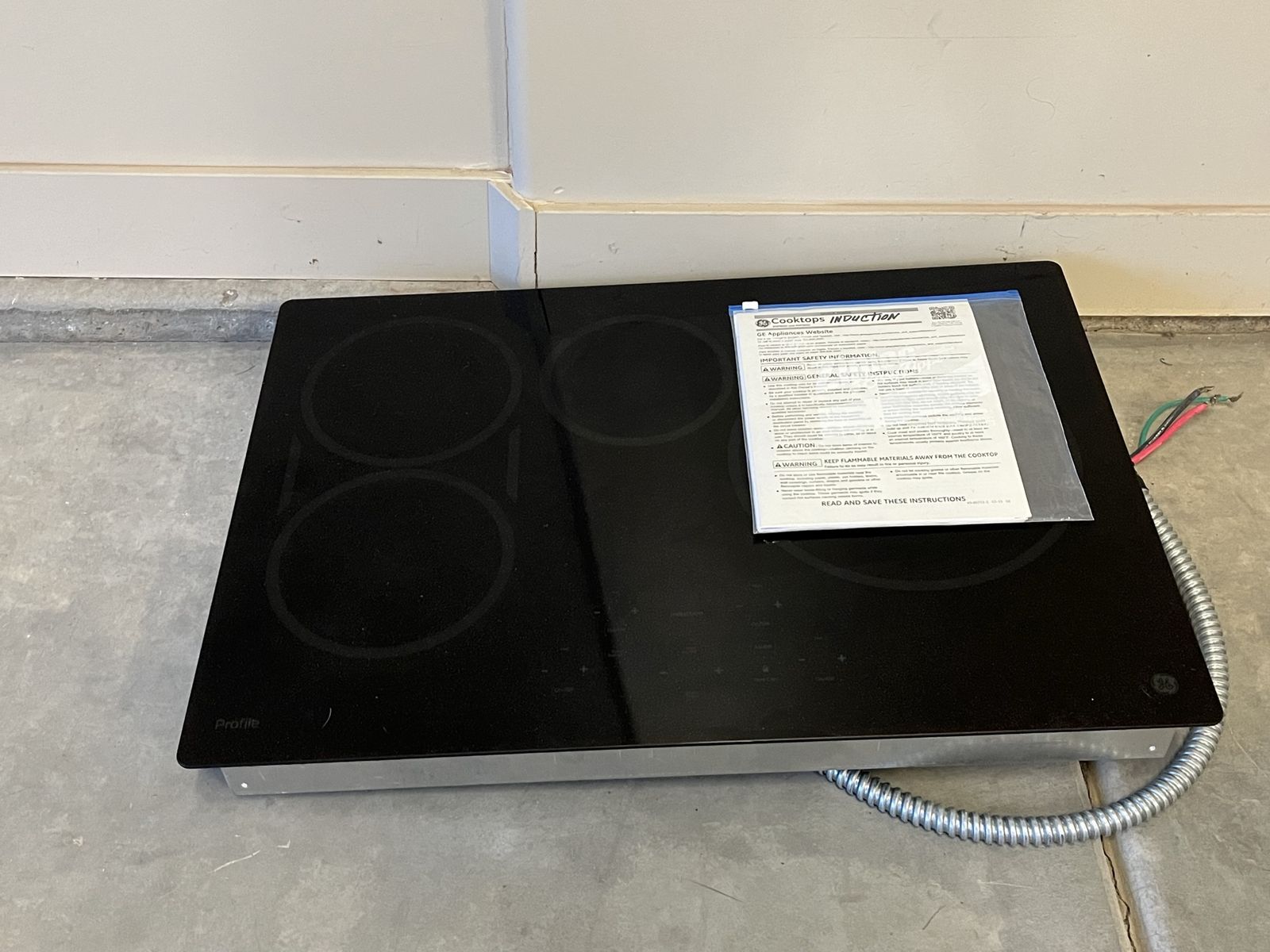 GE Profile 30" 4-Burner Black Smart Induction Cooktop - New & Unused!