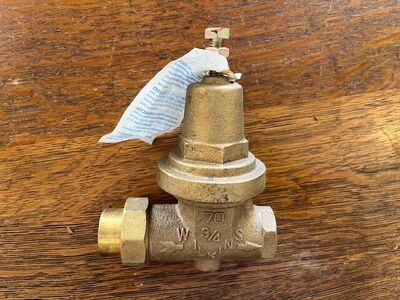 Brass pressure reducing valve / Zurn brand / Plumbing