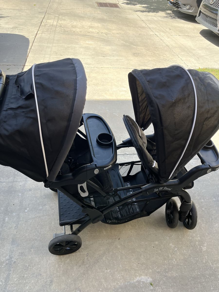 Sit and stand double stroller