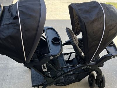 Sit and stand double stroller