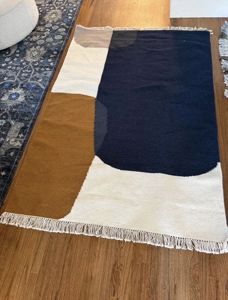 New 4.5' x 6.5' Kelim flatweave rug