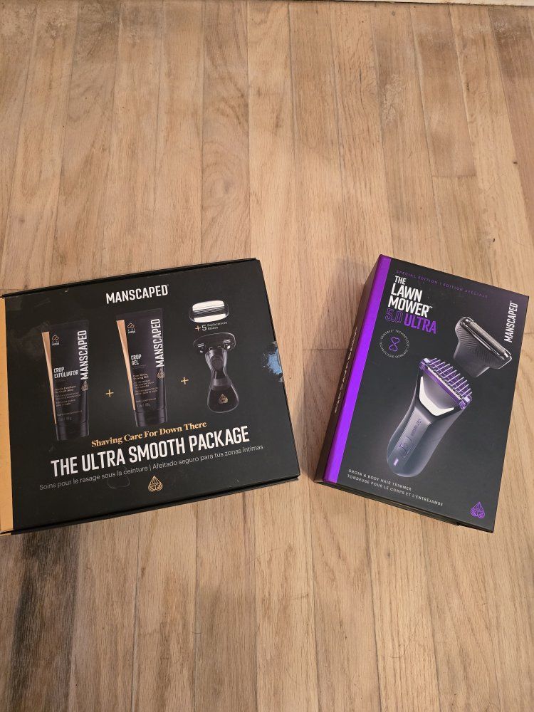 Mens electric shavers - Manscaped Ultra Smooth Package and Lawn Mower 5.0 Ultra - New - Unopened Boxes