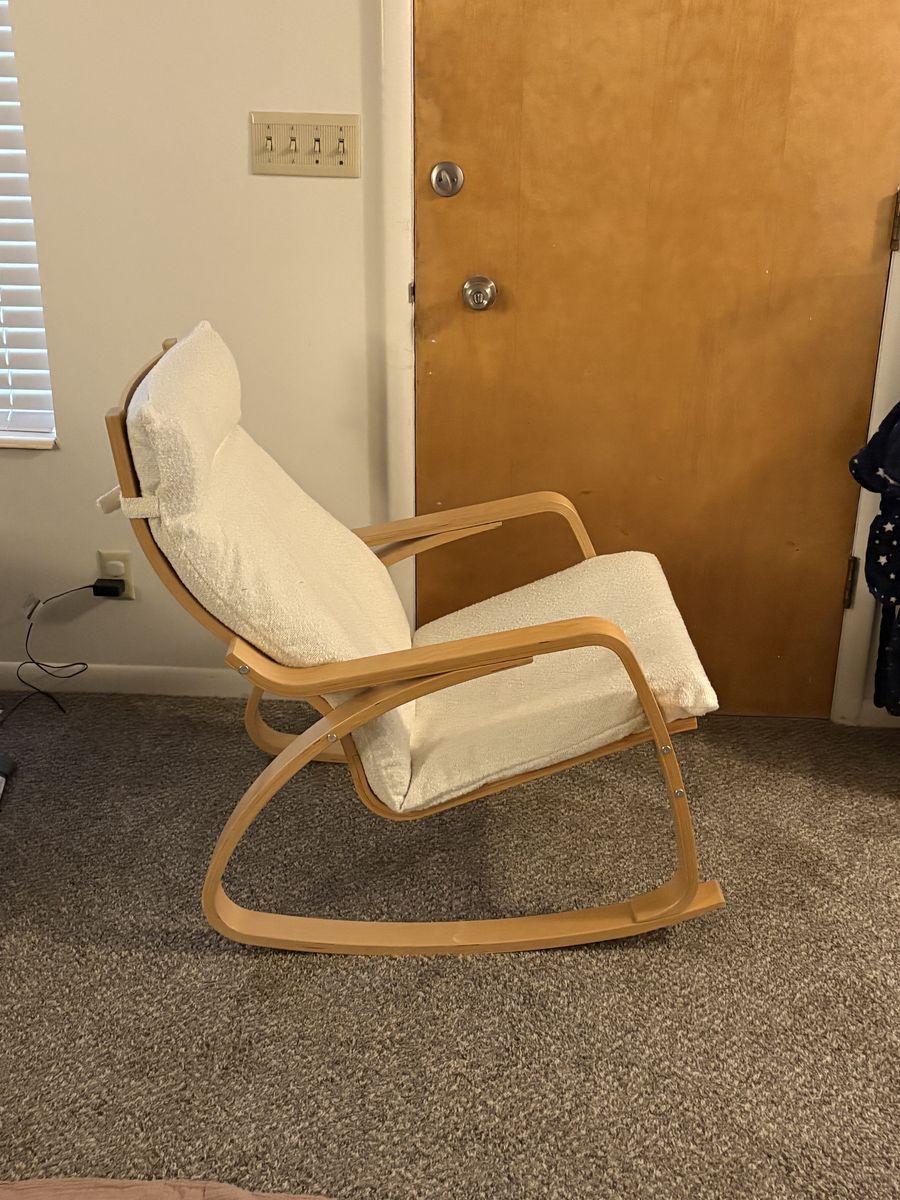 Ikea POÄNG Rocking Chair and Ottoman