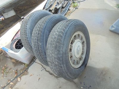 3 - 14 inch 4 lug mustang wheels