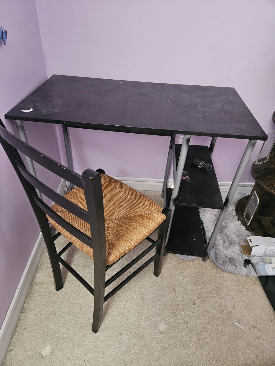Desk and chair