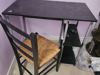 Desk and chair