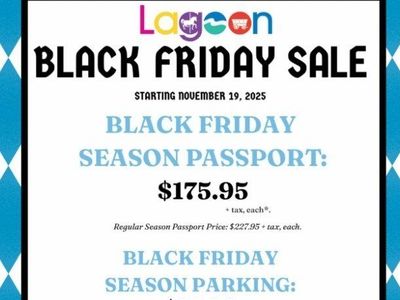 *Pending PickUp*Lagoon Season Pass BlackFridayPric