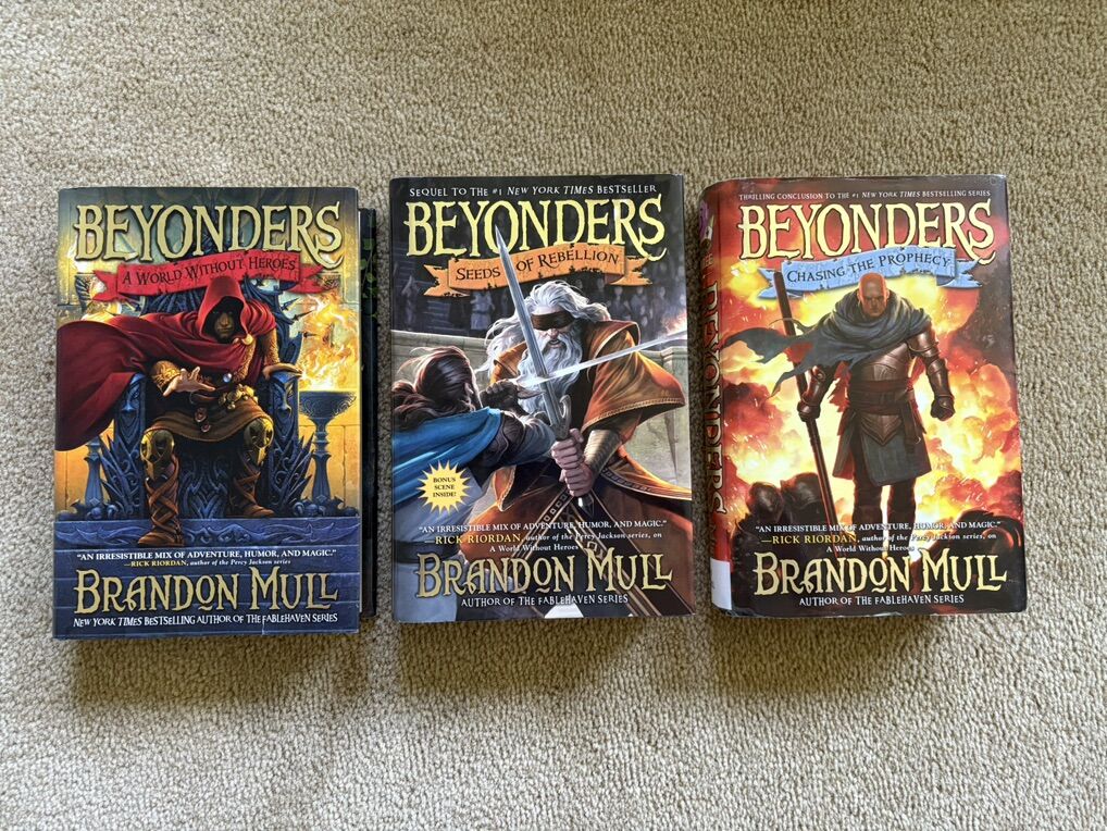 Complete Beyonders Series, by Brandon Mull (hardcovers, ONE SIGNED)