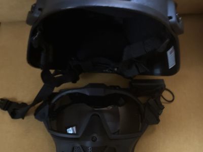 Airsoft helmet and mask
