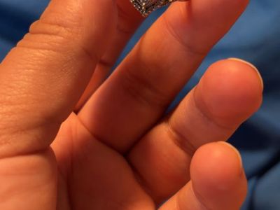 Diamond heart promise ring